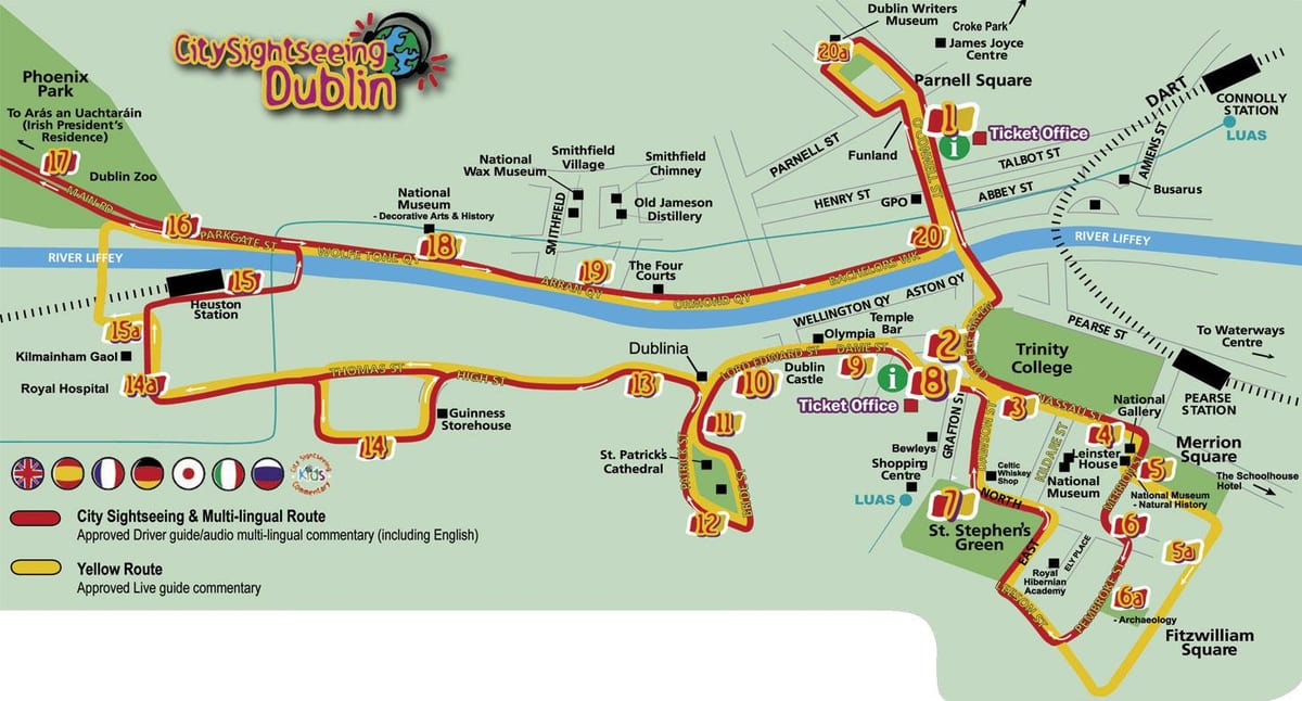 Dublin Hop trên đường bản đồ