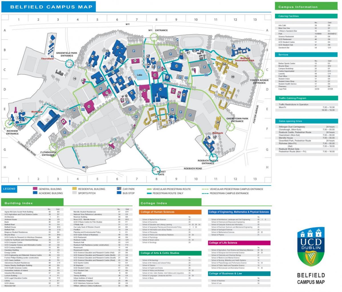 UCD Dublin bản đồ