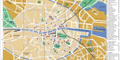 Bản đồ trung tâm thành phố Dublin