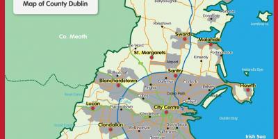 Bản đồ của Dublin county