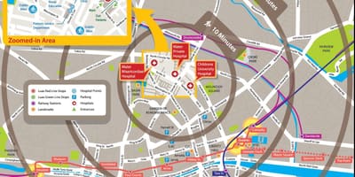 Trường cũ bệnh viện Dublin bản đồ